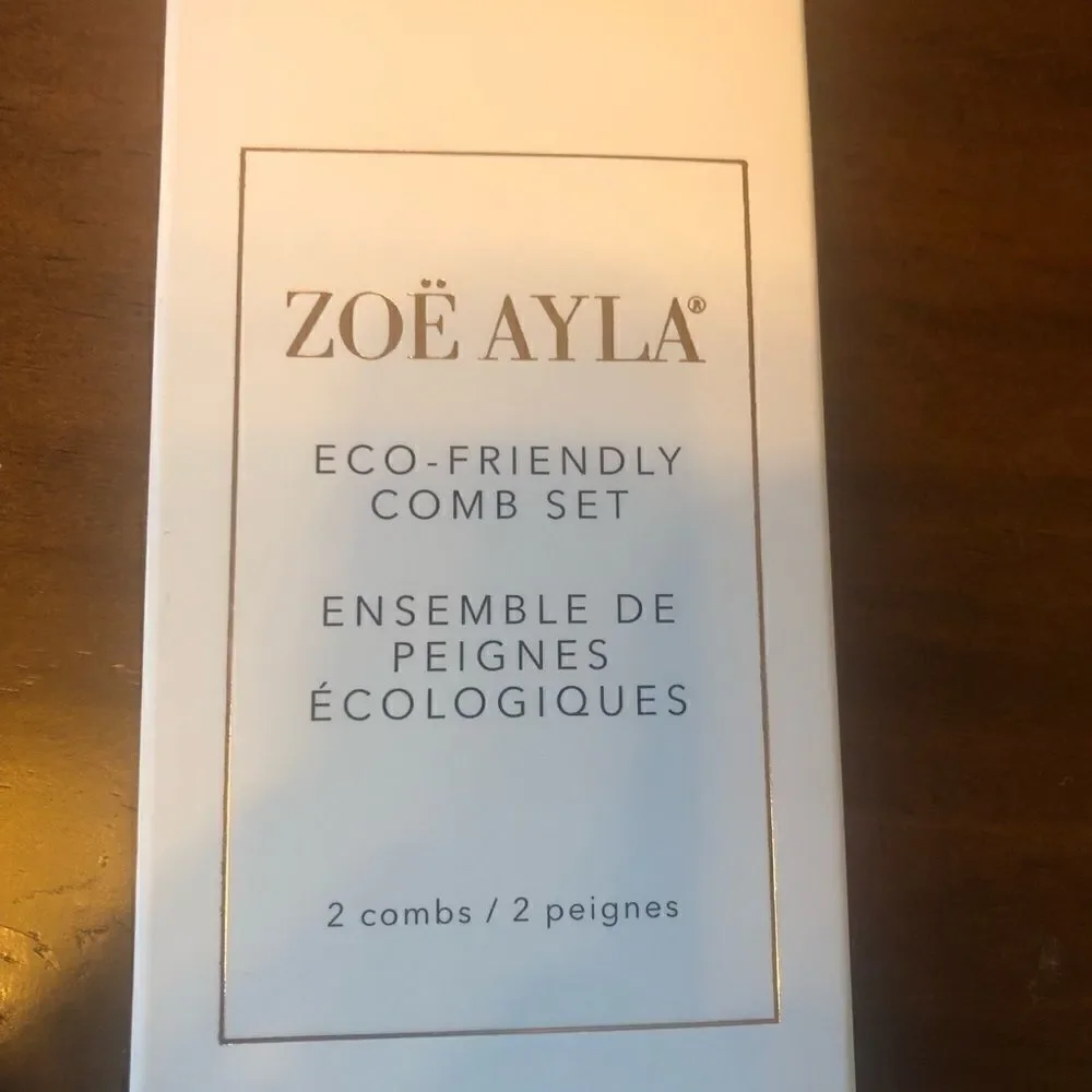 ECO-FRIENDLY COMB SET ZOE AYLA NEW Ipsy bag
